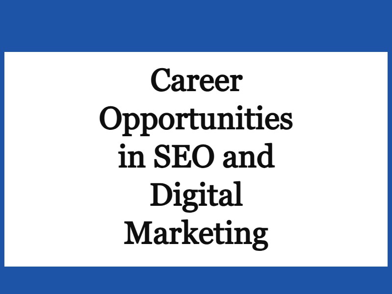 A Guide to Building a Successful Career in SEO and Digital Marketing