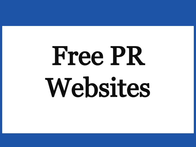 Free PR website list