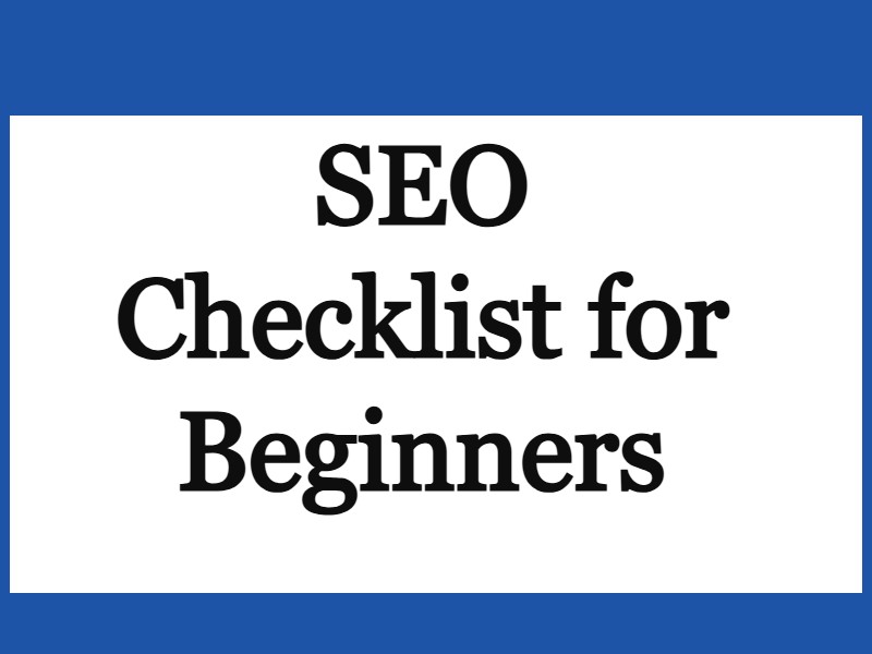 SEO Checklist for Beginners